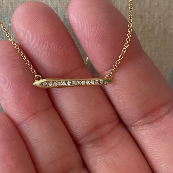 NWOT Stella & Dot Gold Rebel Cluster Necklace - Picture 5 of 9